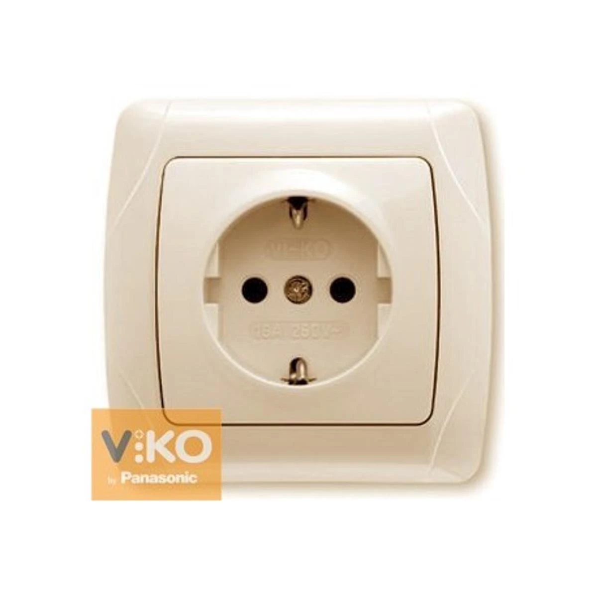 Розетка з/з крем Viko Carmen