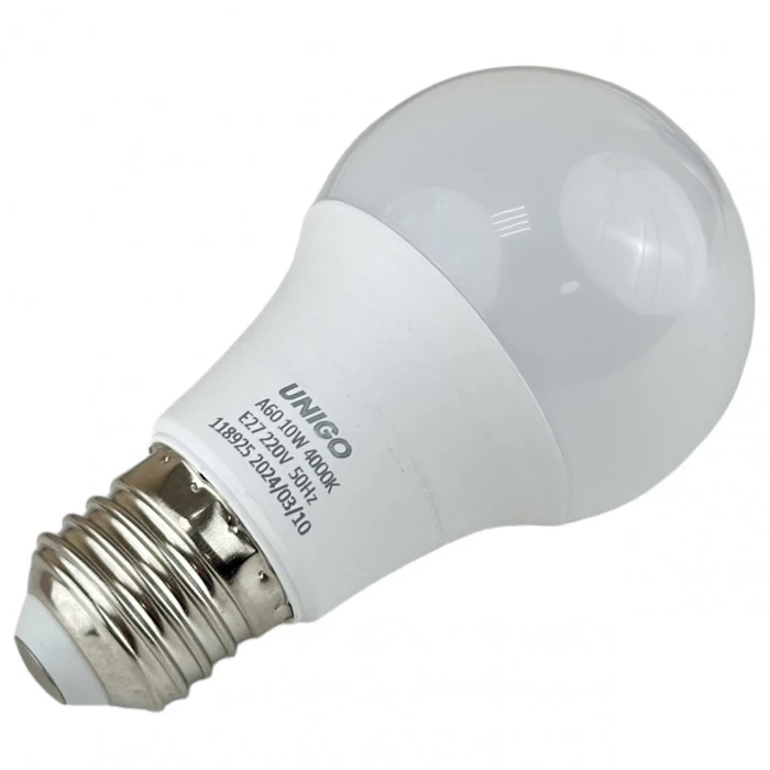 Лампочка UNIGO Е27 4000К А60 10W