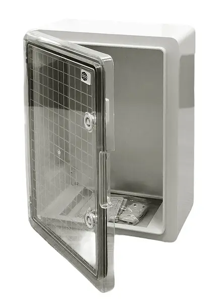 Корпус пластиковий IP65 FAR прозорі двері 200х300х130 PC