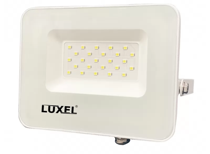 Світлодіодний білий прожектор Luxel 162х144х28мм 175-260V 20W IP65