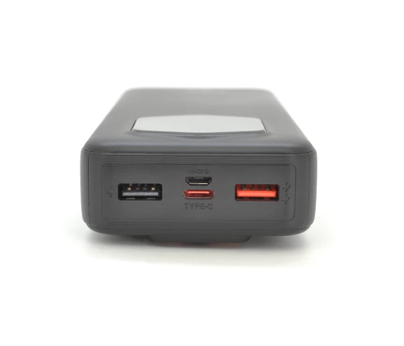 Павербанк ACL PW-140 20000mAh 22.5W з кабелями Type-C + Lightning, Black