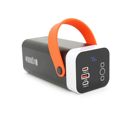 Павербанк ACL PW-142 40000mAh PD22.5W, 4xUSB + USB-C, 4 кабелі, ліхтарик