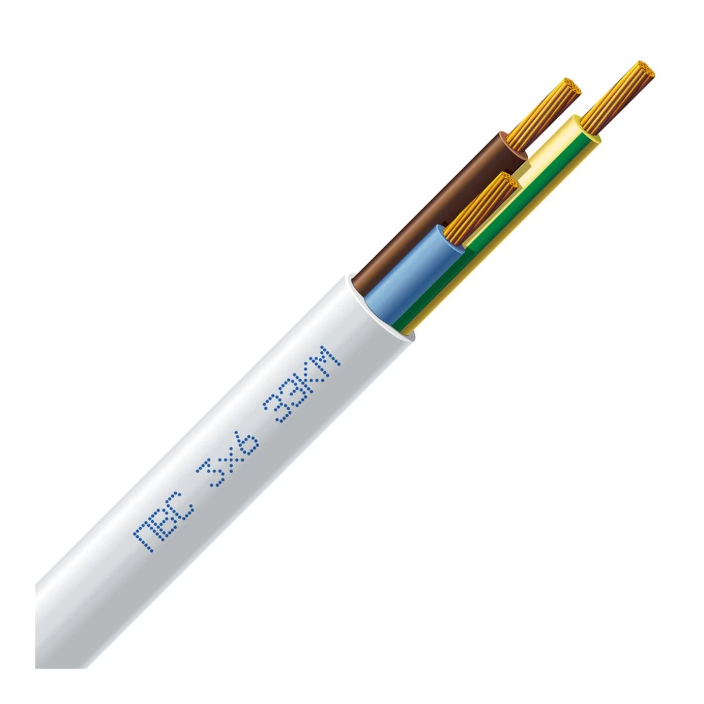 Кабель ЗЗКМ ПВС 3х6 (100 метрів)