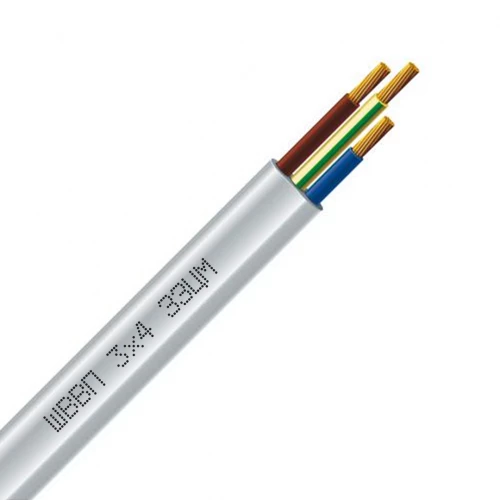 Кабель ЗЗКМ ШВВП 3х4 (100 метрів)