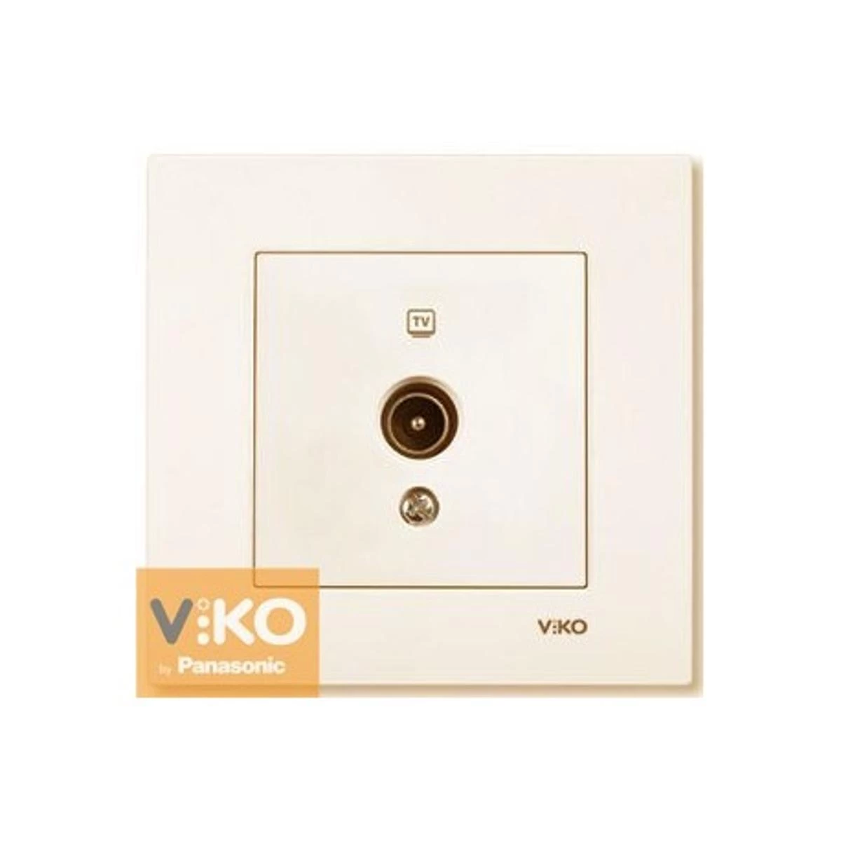 Розетка ТВ крем Viko Karre